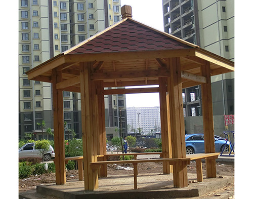 木質涼亭